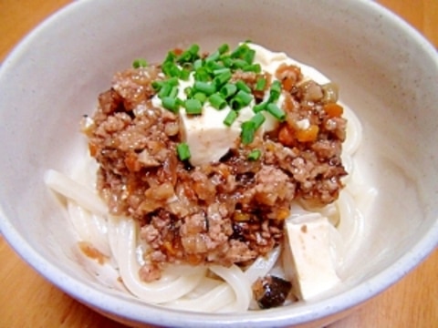 余った麻婆豆腐リメイク！マーボーうどん